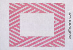 FR-004 Pink & White Stripe Frame