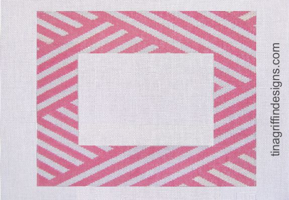 FR-004 Pink & White Stripe Frame