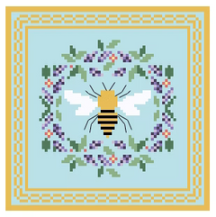 FS-22C BeeCoast Blue 4"x4" Square