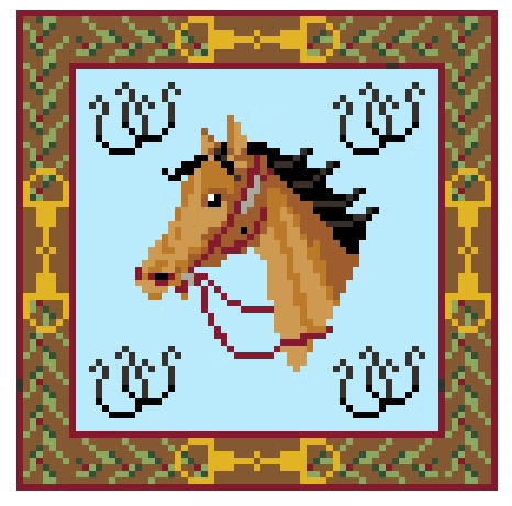 FS-30 Horse Coaster 4"x4" Square