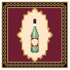 FS-34C Wine Coaster 4"x4" Square