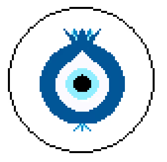 FS-52 Evil Eye Pom 4" Round