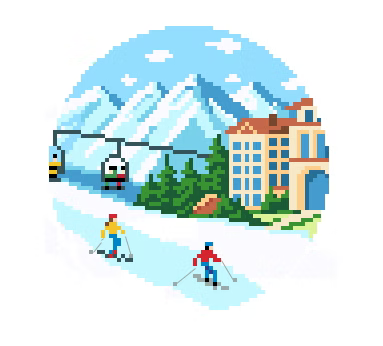 FS-67 Ski Resort 4" Round