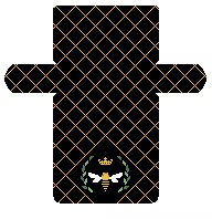 FS-Clutch-6B Bee Black Clutch Bag
