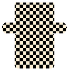 FS-Clutch-9 Beige Blk Check Clutch Bag