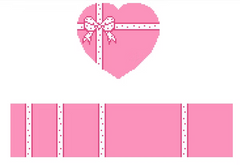 FS-Hrt-14 Pink Bow Heart Heart Hinged Box