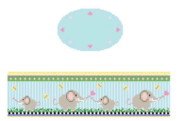 FS-O-14 Baby Elephant Oval Hinged Box
