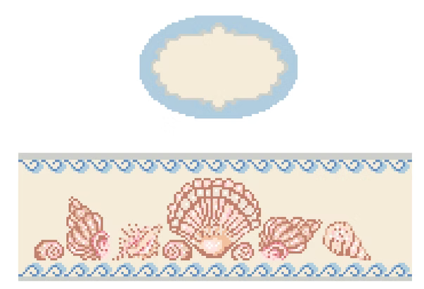 FS-O-17 Sea Shells Oval Hinged Box