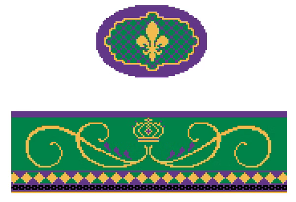 FS-O-24 Mardi Gras Oval Hinged Box