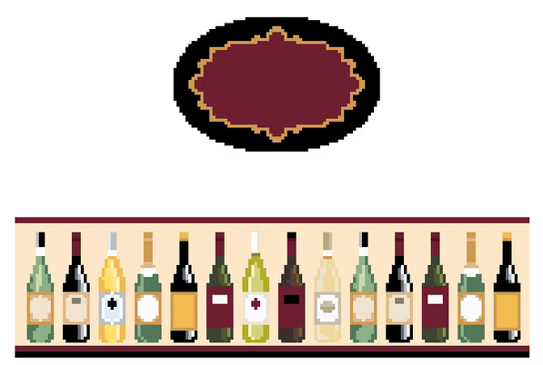 FS-O-35 Wine Bottles Oval Hinged Box