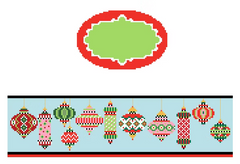 FS-O-37 Xmas Ornaments Oval Hinged Box