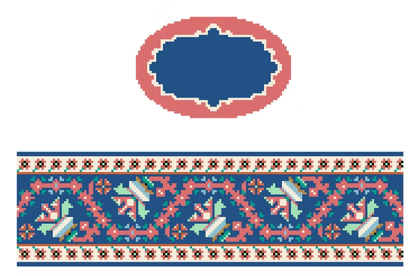FS-O-39 Turkish Tapestry Oval Hinged Box