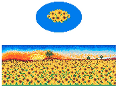 FS-O-54 SunFlowers Oval Hinged Box