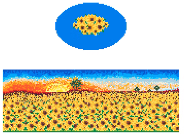 FS-O-54 SunFlowers Oval Hinged Box