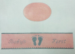 FS-O-6 Babies First Pink Oval Hinged Box