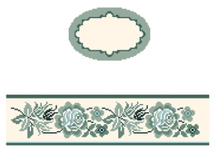 FS-O-66B Toile Asian Green Oval Hinged Box