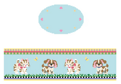 FS-O-72 Kittens&Puppies Oval Hinged Box