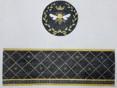 FS-R-17A Queen Bee Black Round Hinged Box