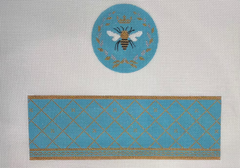 FS-R-17B Queen Bee Blue Round Hinged Box