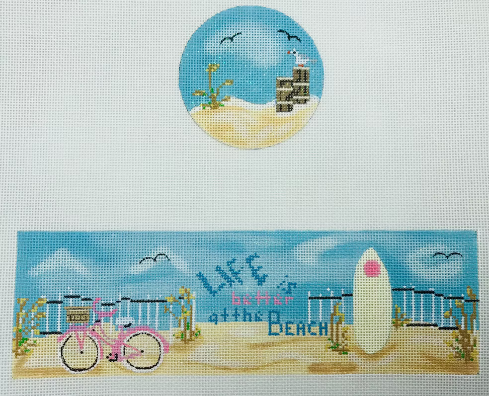 FS-R-24 Life at the Beach Round Hinged Box