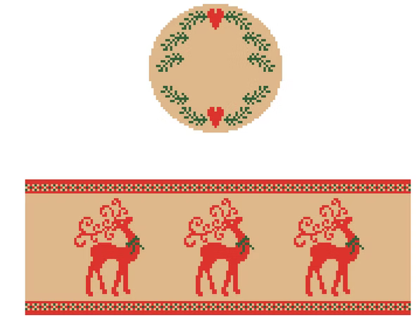 FS-R-29 Reindeer Round Hinged Box