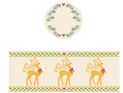 FS-R-29a Reindeer Round Hinged Box