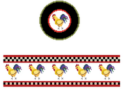 FS-R-38 Roosters Round Hinged Box