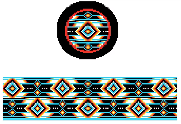 FS-R-4 Native Indian Round Hinged Box