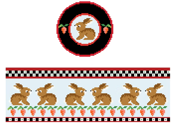FS-R-40 Bunnies Round Hinged Box