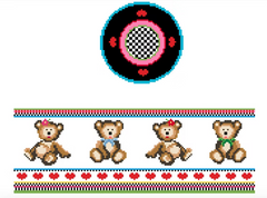 FS-R-46 Teddy Bears Round Hinged Box