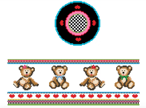 FS-R-46 Teddy Bears Round Hinged Box