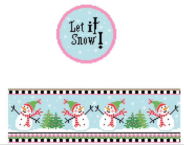 FS-R-47 Let It Snow Round Hinged Box