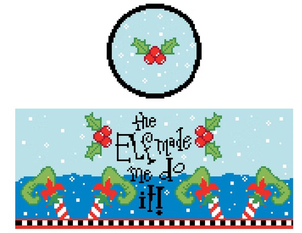 FS-R-48 Elf Made Me Do Round Hinged Box