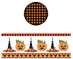 FS-R-50 Hats & Pumpkin Round Hinged Box