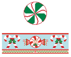 FS-R-71 Candy Cane Round Hinged Box