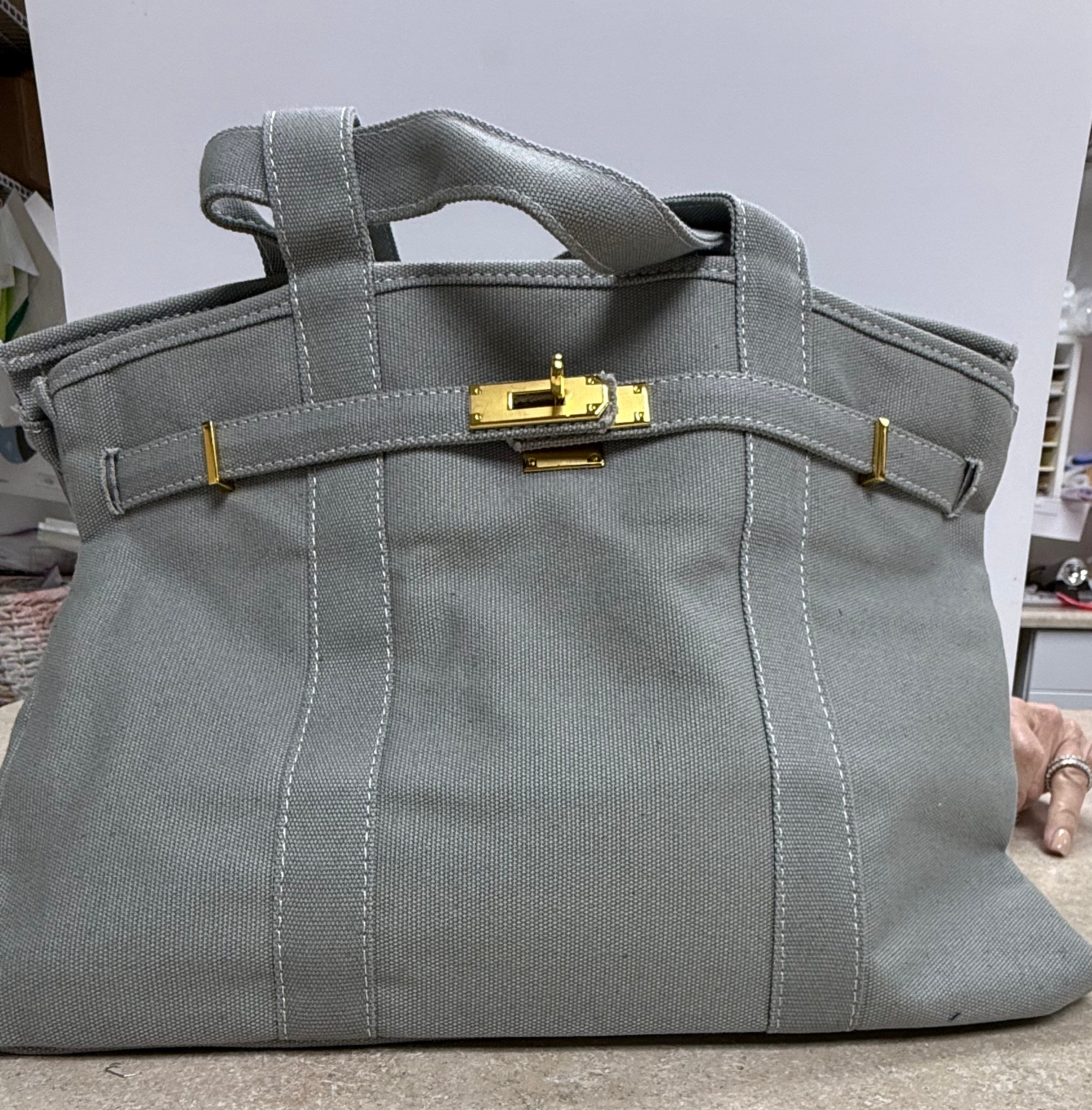 Canvas Boatkin Bag - Grey