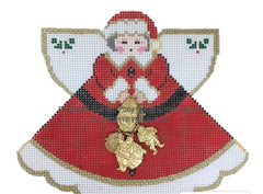 Painted Pony 996-L Angel with Charms: Santa's Suit Angel