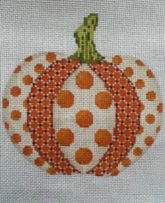 KCN 1550 Polka Dot Patchwork Pumpkin