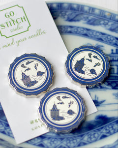GGS-NM-003 - Blue Canton Plate Needleminder