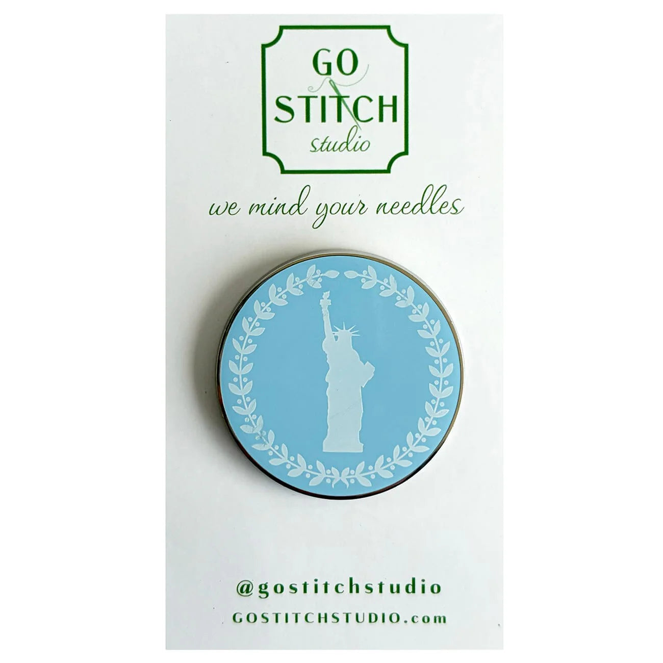 GGS-NM-008 - Lady Liberty Cameo Style Needleminder