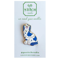 GGS-NM-27 - Blue Staffordshire Dog Needleminder