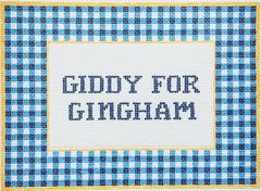 Hello Tess HT105-18 Giddy for Gingham on 18 mesh