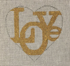 H-011 Love Gold Heart