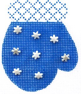 HB-133 Mitten - Snowflakes with stitchguide