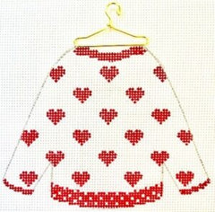 HB-186 Sweater - Valentine with stitchguide
