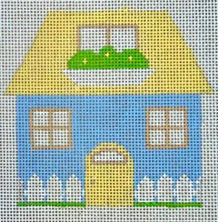 HB-406 Cottage - Blue & Yellow with stitchguide