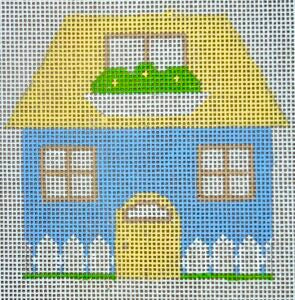 HB-406 Cottage - Blue & Yellow with stitchguide