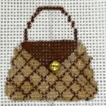 HB-78 Mini Purse Brown Diamonds