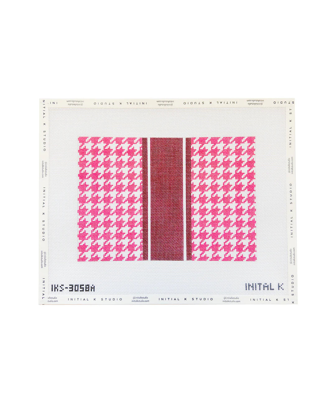 IKS-3058A Houndstooth Clutch, Pink