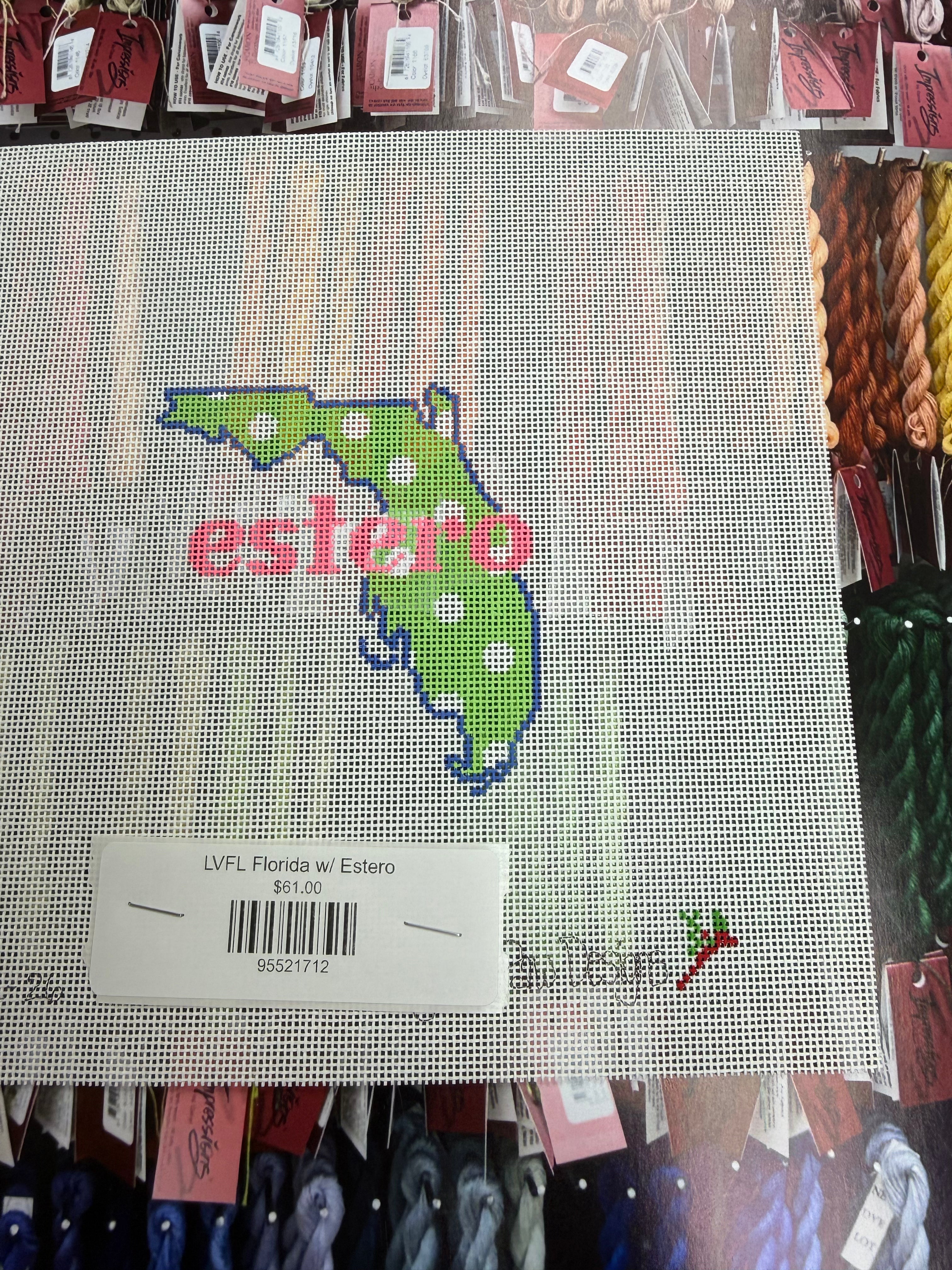 LVFL Florida w/ Estero Green w/ Blue outline